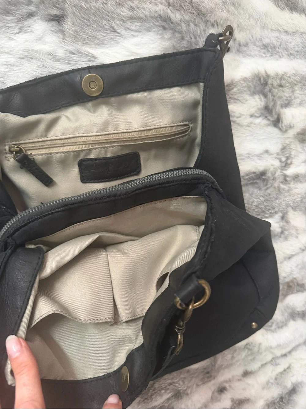 Black Genuine Leather Hobo Bag - Classic Everyday Shoulder Bag